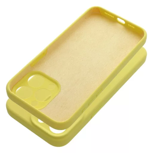 Szilikon tok 2 mm iPhone 15 PRO MAX  sárga