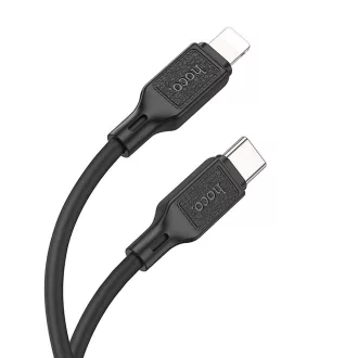 Hoco USB-C – Lightning töltőkábel X90 PD 20W 1 m fekete