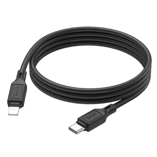 Hoco USB-C – Lightning töltőkábel X90 PD 20W 1 m fekete