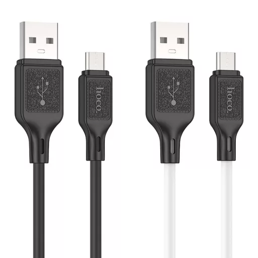 Hoco USB-A – Micro USB töltőkábel X90 2,4A 1 m fekete