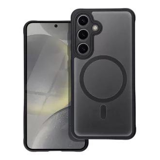   Full Matte Mag Cover tok Samsung S24  Magsafe kompatibilis fekete