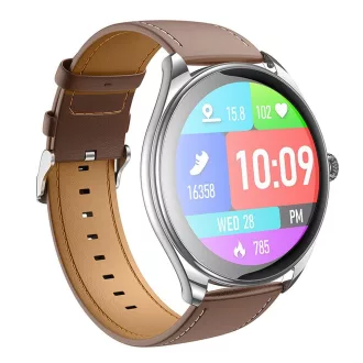   Hoco okosóra 1,43" AMOLED hívás funkcióval Y22 ezüst