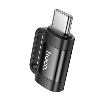 USB-C – Lightning OTG adapter Hoco 3A UA31E fekete