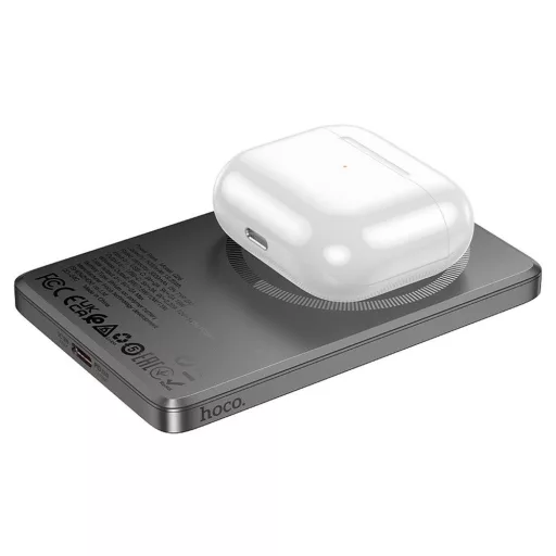 Hoco Q26 MagSafe kompatibilis powerbank 5000 mAh QC PD 2A 20W – metál szürke