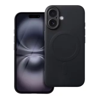 SILICONE MAG COVER Magsafe kompatibilis tok iPhone 16 fekete