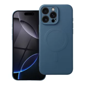   SILICONE MAG COVER Magsafe kompatibilis tok iPhone 16 Pro Max kék