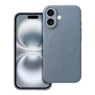   Silicone Mag Cover tok iPhone 16 MagSafe kompatibilis világoskék