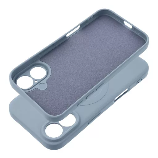 Silicone Mag Cover tok iPhone 16 MagSafe kompatibilis világoskék