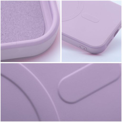 SILICONE MAG COVER tok Magsafe kompatibilis for iPhone 16 rózsaszín