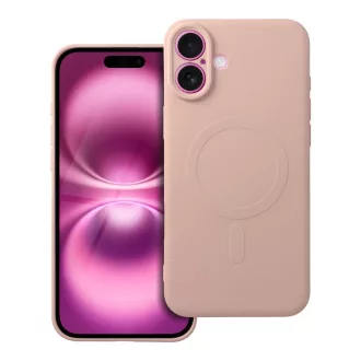   SILICONE MAG COVER Magsafe kompatibilis tok iPhone 16 Plus rózsaszín