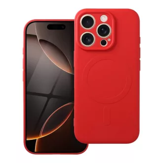   SILICONE MAG COVER Magsafe kompatibilis tok iPhone 16 Pro piros