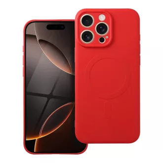   SILICONE MAG COVER Magsafe kompatibilis tok iPhone 16 Pro Max piros