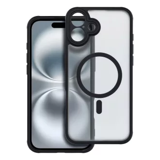   Full Matte Mag Cover tok iPhone 16 PLUS  Magsafe kompatibilis fekete