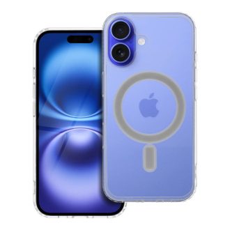   Clear Mag Cover tok iPhone 16  (MID) Magsafe kompatibilis átlátszó