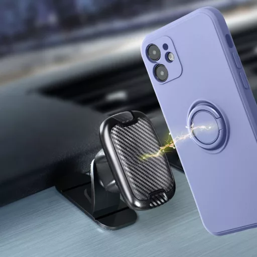 Silicone Ring tok iPhone 16  lila