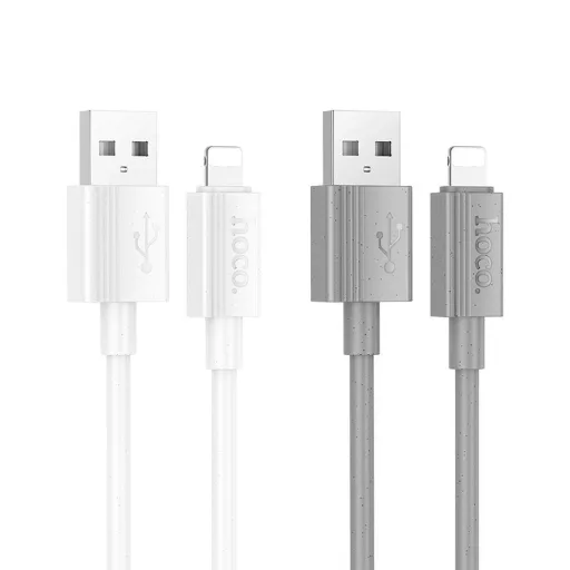 Hoco USB-A – Lightning töltőkábel X107 2,4A 1 m fehér
