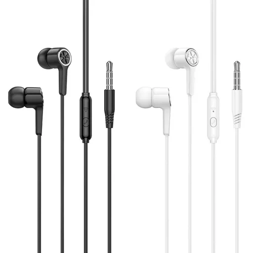 Hoco vezetékes fülhallgató 3,5 mm jack M104 fehér