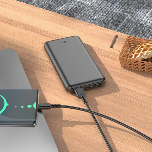 Hoco J100 powerbank 10000 mAh 2,1A fekete