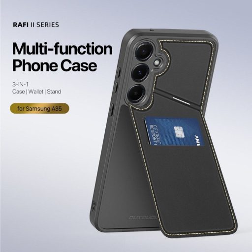 DUX DUCIS RAFI II MAG tok (kitámasztható) Magsafe kompatibilis SAMSUNG A35 fekete