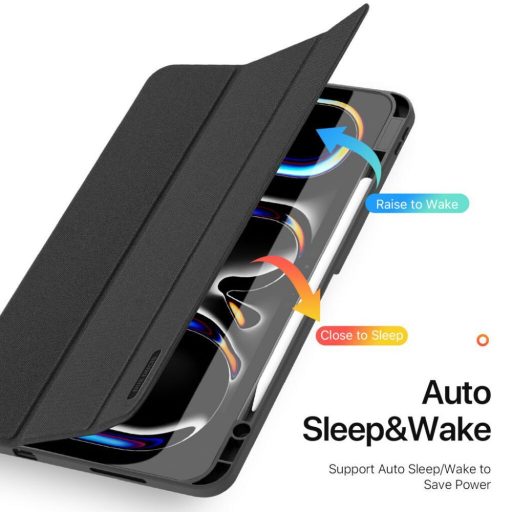 DUX DUCIS DOMO hajlítható tok ceruzatartóval iPad Pro 13 (2024) fekete