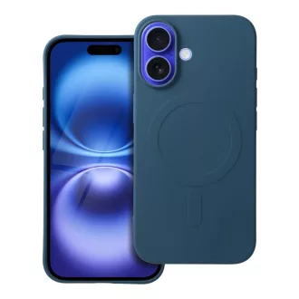 SILICONE MAG COVER tok Magsafe kompatibilis iPhone 16 kék