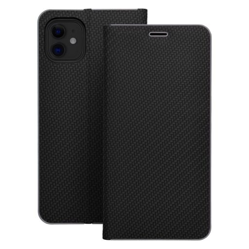 Luna Carbon Flip tok iPhone 16 Pro fekete