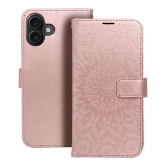 Mezzo Flip tok iPhone 16 Plus mandala rozéarany