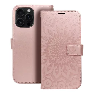 Mezzo Flip tok iPhone 16 Pro Max mandala rozéarany