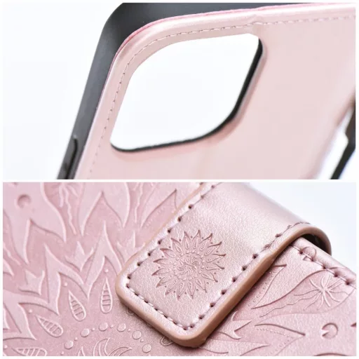 Mezzo Flip tok iPhone 16 Pro Max mandala rozéarany