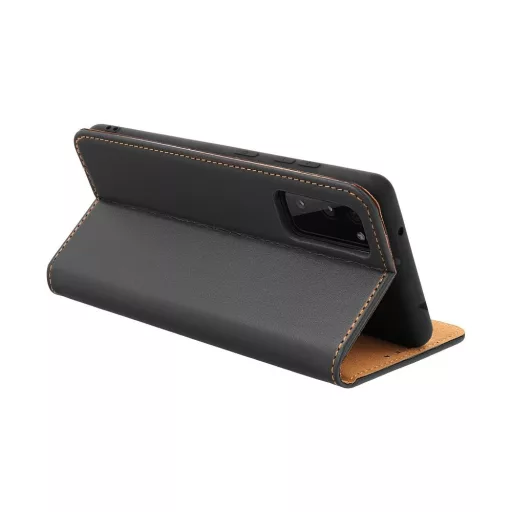 Smart Pro Leather bőrhatású flip tok iPhone 16 Pro fekete