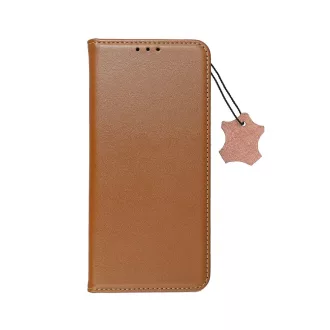   Smart Pro Leather bőrhatású flip tok iPhone 16 Pro Max barna