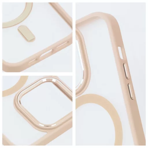 Matte Mag Cover tok iPhone 16 PRO  Magsafe kompatibilis rózsaszín