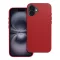 LEATHER MAG COVER bőrhatású tok iPhone 16 PLUS  Magsafe kompatibilis piros