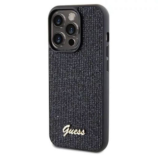GUESS tok iPhone 14 Pro GUHCP14LPMSDGSK (Disco Metal Script) fekete