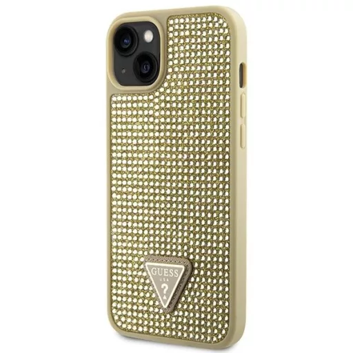 GUESS tok iPhone 13 / 14 / 15 GUHCP14SHDGTPD (Rhinestone Triangle) arany