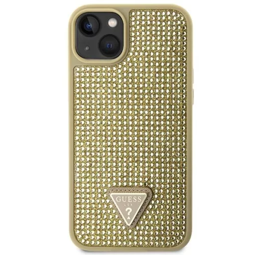 GUESS tok iPhone 13 / 14 / 15 GUHCP14SHDGTPD (Rhinestone Triangle) arany