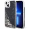 GUESS tok iPhone 13 / 14 / 15 GUHCP14SLCSGSGK (Liquid Glitter Marble) Fekete