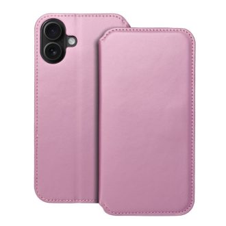 DUAL POCKET Flip tok iPhone 16 Plus rózsaszín