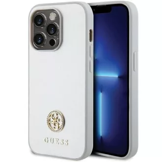   GUESS tok iPhone 15 Pro GUHCP15LPS4DGPS (Strass Metal Logo) ezüst