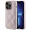 GUESS tok iPhone 15 Pro GUHCP15LPSQSQSP (Quilted Metal Logo) rózsaszín