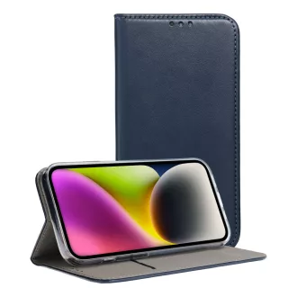 SMART MAGNETO Flip tok iPhone 16 Plus sötétkék
