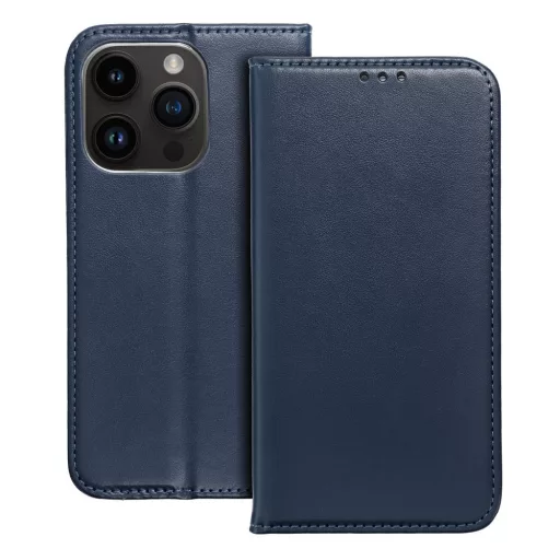SMART MAGNETO Flip tok iPhone 16 Plus sötétkék