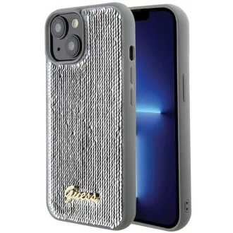   GUESS tok iPhone 13 / 14 / 15 GUHCP15SPSFDGSS (Sequin Script Metal) ezüst