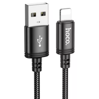 Hoco USB-A – Lightning töltőkábel X91 2,4A 3 m fekete