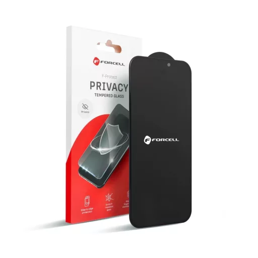 Forcell betekintésgátló (Privacy) Üvegfólia iPhone 14 PRO MAX   fekete