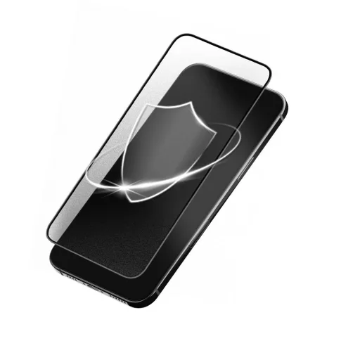 Forcell Matt Üvegfólia iPhone 13 / 16e (SE 4 2025) fekete