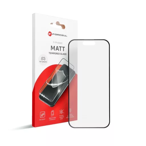 Forcell Matt Üvegfólia iPhone 15 PRO fekete