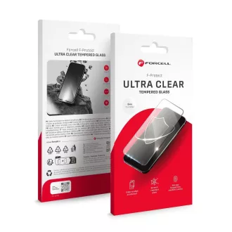   Üvegfólia iPhone 16 PRO / 17 / 17 PRO Forcell Ultra Clear Glass fekete