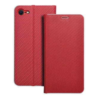 Luna Carbon Flip tok iPhone 7 / 8 / SE 2020 / SE 2022 piros