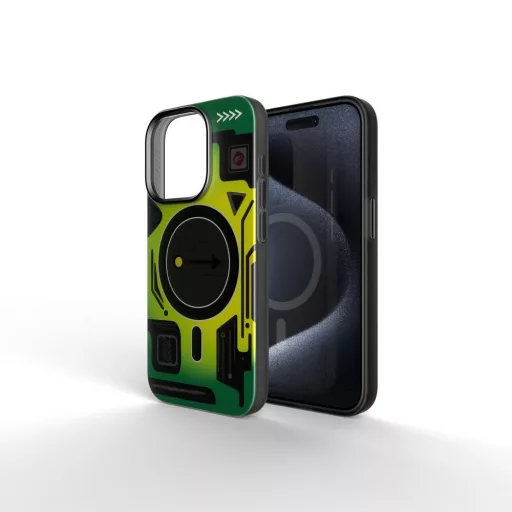 Forcell F-Protect Levels Dual Layer tok iPhone 16 PLUS  4D technology Magsafe kompatibilis Military Drop-Test cyber zöld